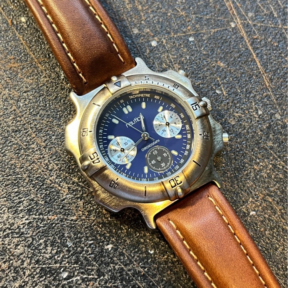 Retro Vintage Nautica Watch with Seiko Movement